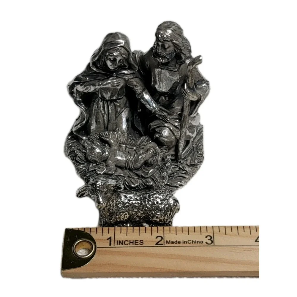 International Silver Co Christmas Nativity Scene‎ Silver Finished